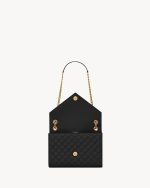 Ysl Envelope Medium in Quilted Grain De Poudre Embossed Leather - Image 3